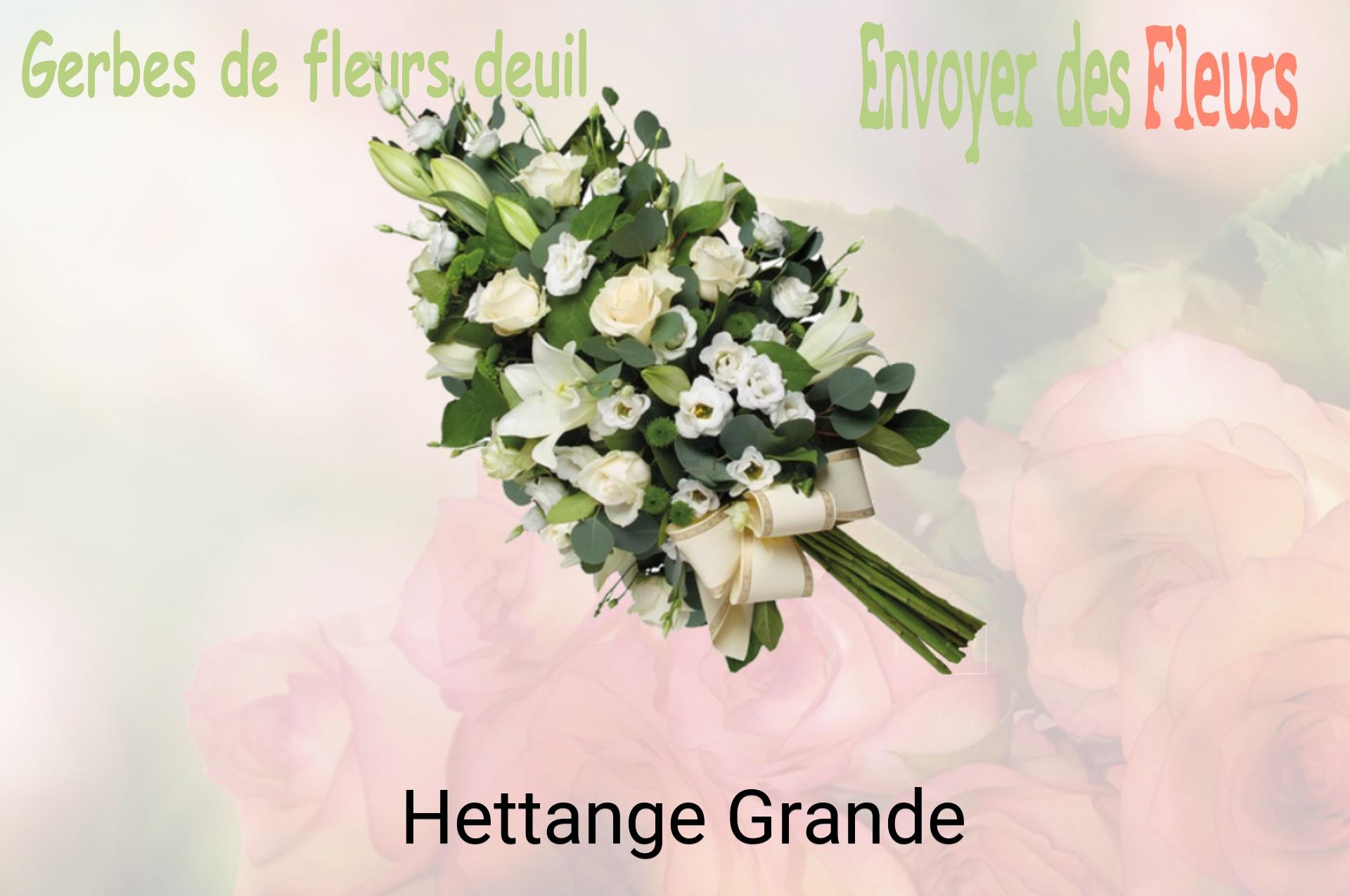 Gerbe de fleurs de deuil livrée à Hettange-Grande